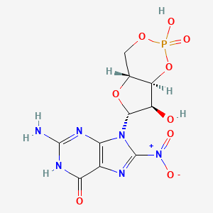 molecular formula C10H10N6NaO9P B605025 8-硝基-cGMP CAS No. 913645-39-3