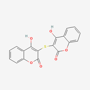 molecular formula C18H10O6S B605028 2H-1-Benzopyran-2-one, 3,3'-thiobis(4-hydroxy- CAS No. 1821-13-2