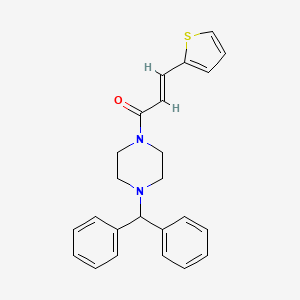 molecular formula C24H24N2OS B6050301 1-(diphenylmethyl)-4-[3-(2-thienyl)acryloyl]piperazine 