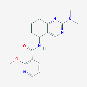 molecular formula C17H21N5O2 B6050319 N-[2-(dimethylamino)-5,6,7,8-tetrahydro-5-quinazolinyl]-2-methoxynicotinamide 
