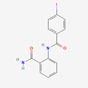 molecular formula C14H11IN2O2 B6050345 2-[(4-iodobenzoyl)amino]benzamide 