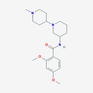 molecular formula C20H31N3O3 B6050430 2,4-dimethoxy-N-(1'-methyl-1,4'-bipiperidin-3-yl)benzamide 