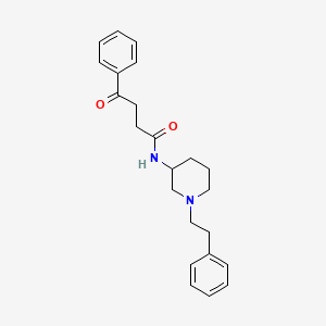 molecular formula C23H28N2O2 B6050438 4-oxo-4-phenyl-N-[1-(2-phenylethyl)-3-piperidinyl]butanamide 