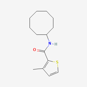molecular formula C14H21NOS B6050453 N-cyclooctyl-3-methyl-2-thiophenecarboxamide 