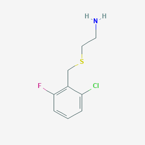 molecular formula C9H11ClFNS B060505 2-(2-Chloro-6-fluorobenzylthio)ethylamine CAS No. 175136-76-2