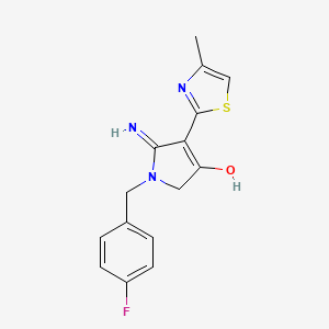 5-amino-1-(4-fluorobenzyl)-4-(4-methyl-1,3-thiazol-2-yl)-1,2-dihydro-3H-pyrrol-3-one