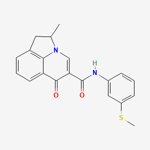 2-methyl-N-[3-(methylthio)phenyl]-6-oxo-1,2-dihydro-6H-pyrrolo[3,2,1-ij]quinoline-5-carboxamide