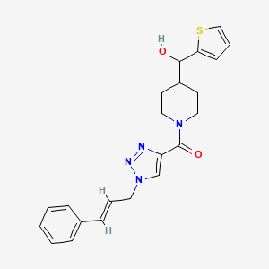 [1-({1-[(2E)-3-phenyl-2-propen-1-yl]-1H-1,2,3-triazol-4-yl}carbonyl)-4-piperidinyl](2-thienyl)methanol