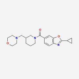 2-cyclopropyl-6-{[3-(4-morpholinylmethyl)-1-piperidinyl]carbonyl}-1,3-benzoxazole