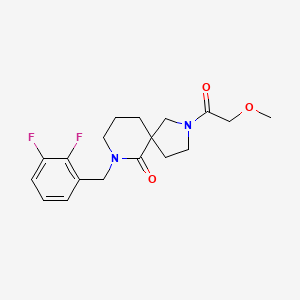 7-(2,3-difluorobenzyl)-2-(methoxyacetyl)-2,7-diazaspiro[4.5]decan-6-one