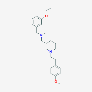 molecular formula C25H36N2O2 B6050741 (3-ethoxybenzyl)({1-[2-(4-methoxyphenyl)ethyl]-3-piperidinyl}methyl)methylamine 