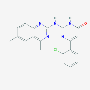 6-(2-chlorophenyl)-2-[(4,6-dimethyl-2-quinazolinyl)amino]-4(3H)-pyrimidinone