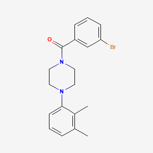 molecular formula C19H21BrN2O B6050795 1-(3-bromobenzoyl)-4-(2,3-dimethylphenyl)piperazine 