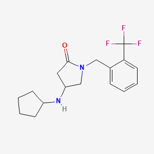 4-(cyclopentylamino)-1-[2-(trifluoromethyl)benzyl]-2-pyrrolidinone