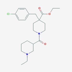 ethyl 4-(4-chlorobenzyl)-1-[(1-ethyl-3-piperidinyl)carbonyl]-4-piperidinecarboxylate