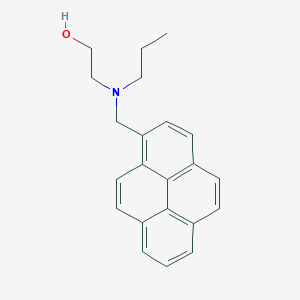 molecular formula C22H23NO B6050885 2-[propyl(1-pyrenylmethyl)amino]ethanol 
