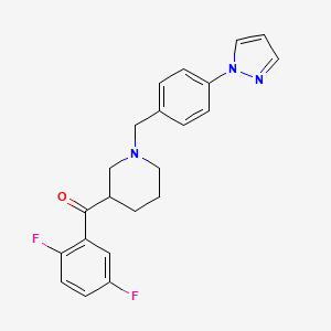 (2,5-difluorophenyl){1-[4-(1H-pyrazol-1-yl)benzyl]-3-piperidinyl}methanone