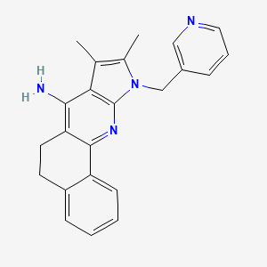 8,9-dimethyl-10-(3-pyridinylmethyl)-6,10-dihydro-5H-benzo[h]pyrrolo[2,3-b]quinolin-7-amine