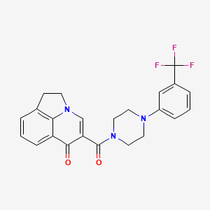 5-({4-[3-(trifluoromethyl)phenyl]-1-piperazinyl}carbonyl)-1,2-dihydro-6H-pyrrolo[3,2,1-ij]quinolin-6-one