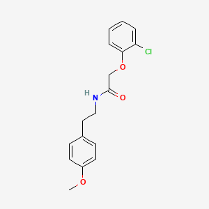 molecular formula C17H18ClNO3 B6050974 2-(2-chlorophenoxy)-N-[2-(4-methoxyphenyl)ethyl]acetamide 