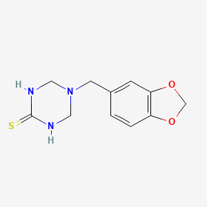 5-(1,3-benzodioxol-5-ylmethyl)-1,3,5-triazinane-2-thione