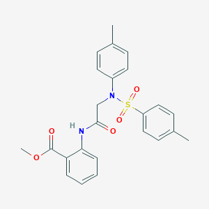 molecular formula C24H24N2O5S B6051037 methyl 2-({N-(4-methylphenyl)-N-[(4-methylphenyl)sulfonyl]glycyl}amino)benzoate 