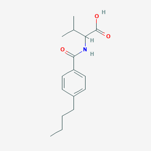 molecular formula C16H23NO3 B6051057 N-(4-butylbenzoyl)valine 