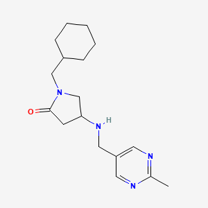 1-(cyclohexylmethyl)-4-{[(2-methyl-5-pyrimidinyl)methyl]amino}-2-pyrrolidinone