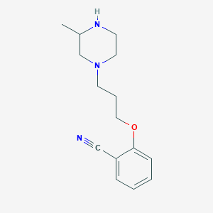 molecular formula C15H21N3O B6051117 2-[3-(3-methyl-1-piperazinyl)propoxy]benzonitrile 