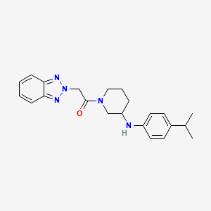 1-(2H-1,2,3-benzotriazol-2-ylacetyl)-N-(4-isopropylphenyl)-3-piperidinamine