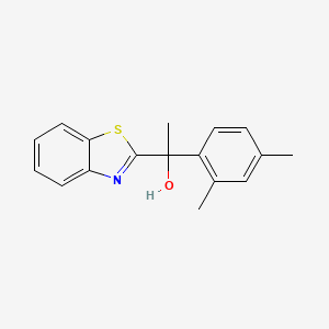 molecular formula C17H17NOS B605116 1-(1,3-苯并噻唑-2-基)-1-(2,4-二甲基苯基)乙醇 CAS No. 1253901-26-6