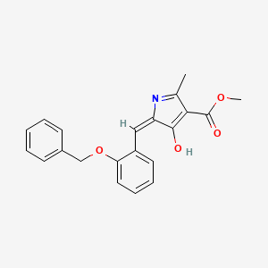 methyl 5-[2-(benzyloxy)benzylidene]-2-methyl-4-oxo-4,5-dihydro-1H-pyrrole-3-carboxylate