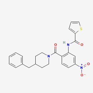 N-{2-[(4-benzyl-1-piperidinyl)carbonyl]-5-nitrophenyl}-2-thiophenecarboxamide