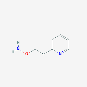 molecular formula C7H10N2O B060512 2-[2-(Aminooxy)ethyl]pyridine CAS No. 172681-49-1