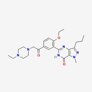molecular formula C25H34N6O3 B605126 乙酰地那非 CAS No. 831217-01-7