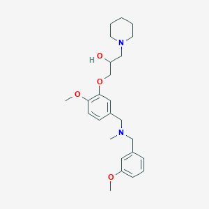 1-(2-methoxy-5-{[(3-methoxybenzyl)(methyl)amino]methyl}phenoxy)-3-(1-piperidinyl)-2-propanol