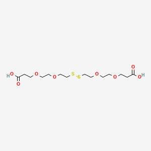 molecular formula C14H26O8S2 B605133 Acid-PEG2-SS-PEG2-Acid CAS No. 1807539-10-1