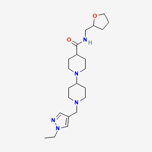 1'-[(1-ethyl-1H-pyrazol-4-yl)methyl]-N-(tetrahydro-2-furanylmethyl)-1,4'-bipiperidine-4-carboxamide