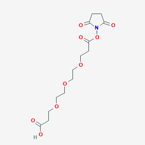 molecular formula C14H21NO9 B605136 Acid-PEG3-NHS ester CAS No. 1835759-79-9