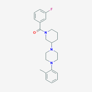 1-[1-(3-fluorobenzoyl)-3-piperidinyl]-4-(2-methylphenyl)piperazine