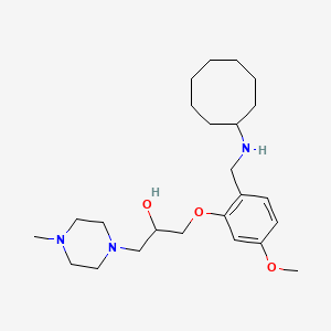 1-{2-[(cyclooctylamino)methyl]-5-methoxyphenoxy}-3-(4-methyl-1-piperazinyl)-2-propanol