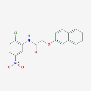 molecular formula C18H13ClN2O4 B6051445 N-(2-chloro-5-nitrophenyl)-2-(2-naphthyloxy)acetamide 