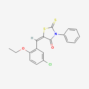 5-(5-chloro-2-ethoxybenzylidene)-3-phenyl-2-thioxo-1,3-thiazolidin-4-one