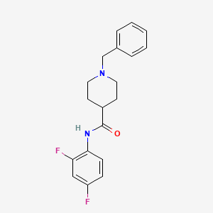 molecular formula C19H20F2N2O B6051464 1-benzyl-N-(2,4-difluorophenyl)-4-piperidinecarboxamide 