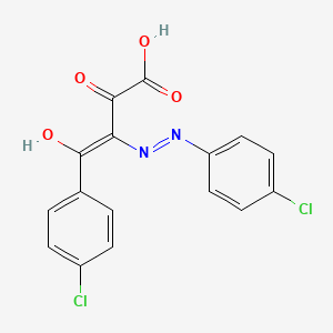 molecular formula C16H10Cl2N2O4 B6051480 4-(4-chlorophenyl)-3-[(4-chlorophenyl)hydrazono]-2,4-dioxobutanoic acid 
