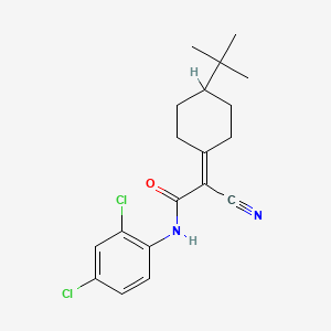 molecular formula C19H22Cl2N2O B6051497 2-(4-tert-butylcyclohexylidene)-2-cyano-N-(2,4-dichlorophenyl)acetamide 