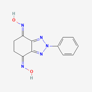 molecular formula C12H11N5O2 B6051499 2-phenyl-5,6-dihydro-2H-1,2,3-benzotriazole-4,7-dione dioxime 