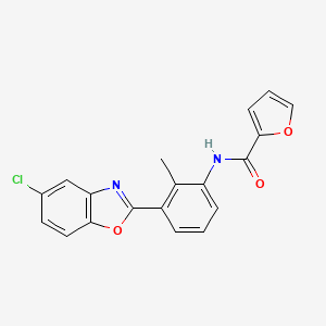 N-[3-(5-chloro-1,3-benzoxazol-2-yl)-2-methylphenyl]-2-furamide