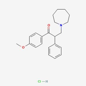 3-(1-azepanyl)-1-(4-methoxyphenyl)-2-phenyl-1-propanone hydrochloride