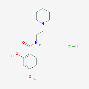 molecular formula C15H23ClN2O3 B6051584 2-hydroxy-4-methoxy-N-[2-(1-piperidinyl)ethyl]benzamide hydrochloride 
